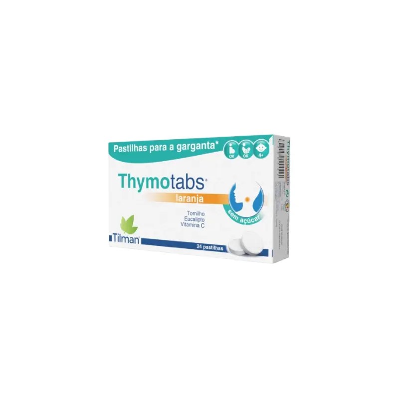 Thymotabs Laranja Pst Garganta X24