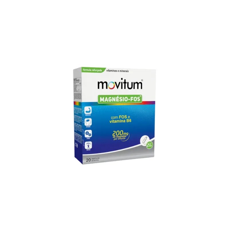 Movitum Magnésio-FOS x 20 Ampolas