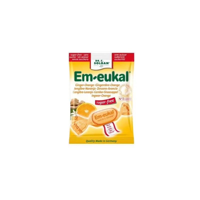 Em-Eukal Gengibre & Laranja Pastilhas S/ Açúcar 50 g