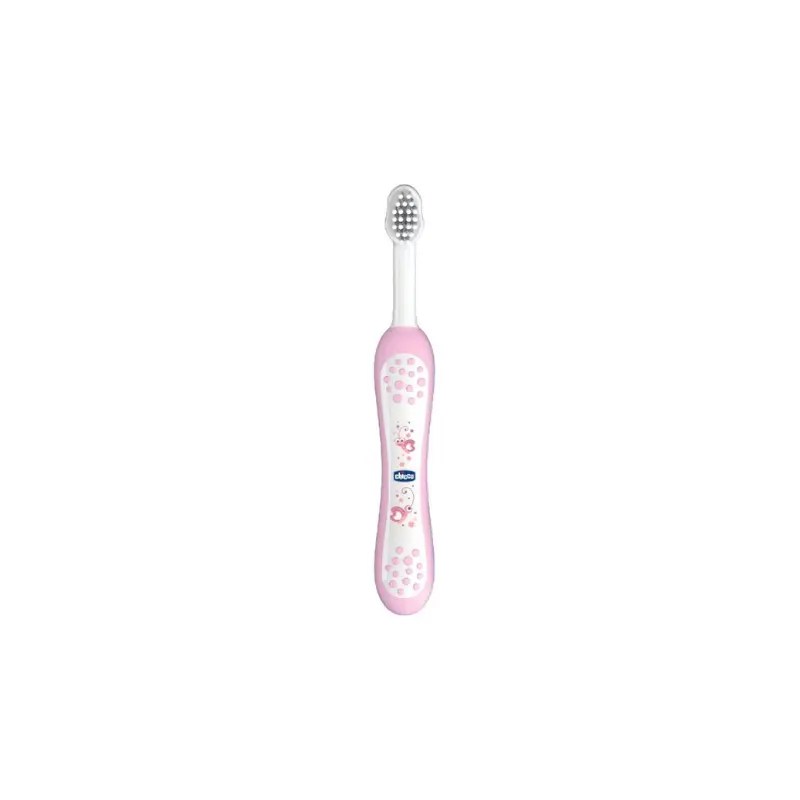 Chicco Escova de Dentes Leite Rosa 6-36m