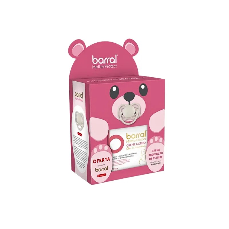 Barral MotherProtect Creme Gordo Óleo de Amêndoas 200ml + Oferta Chupeta NUK Mommy Feel