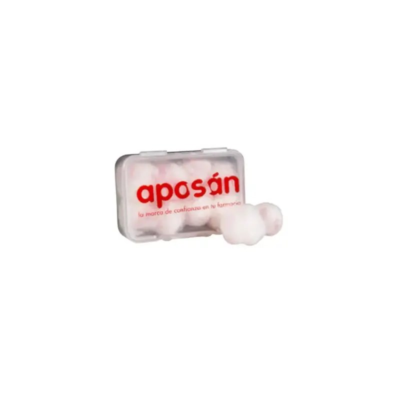 Aposan Tampão Cera Algodão X8