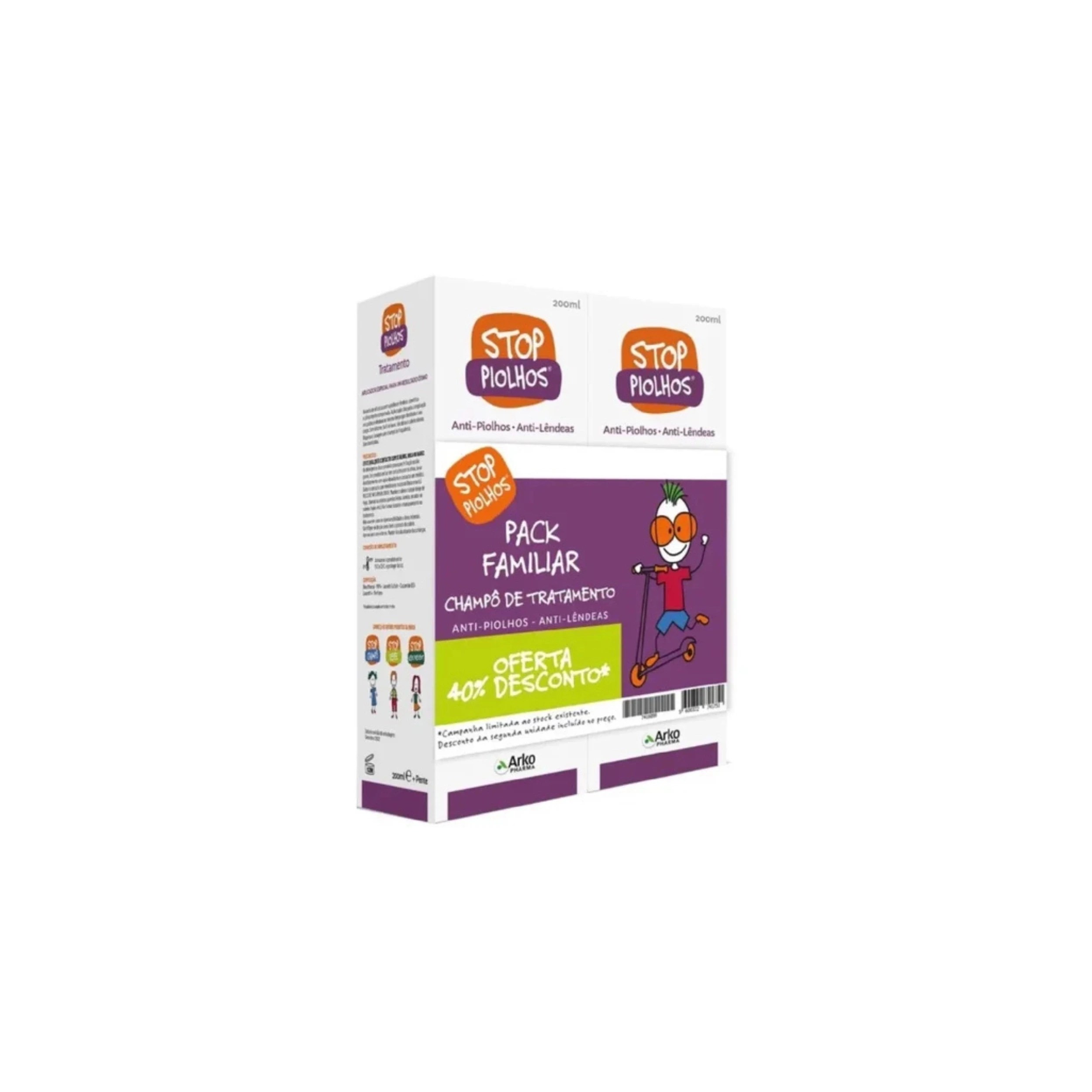 Stop Piolhos Champô Tratamento 2x 200ml