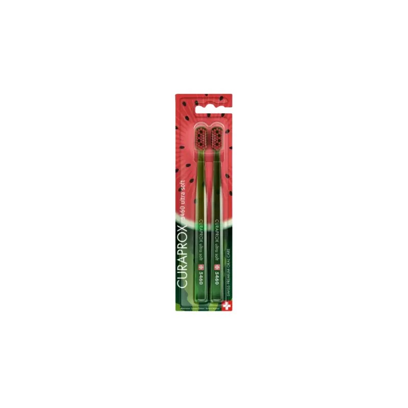 Curaprox CS5460 Escovas de Dentes Ultra Soft Watermelon x2