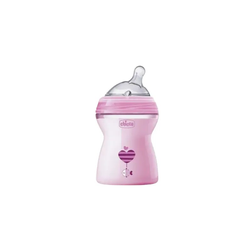 Chicco Biberão Nat Feel Rosa 250 2m+