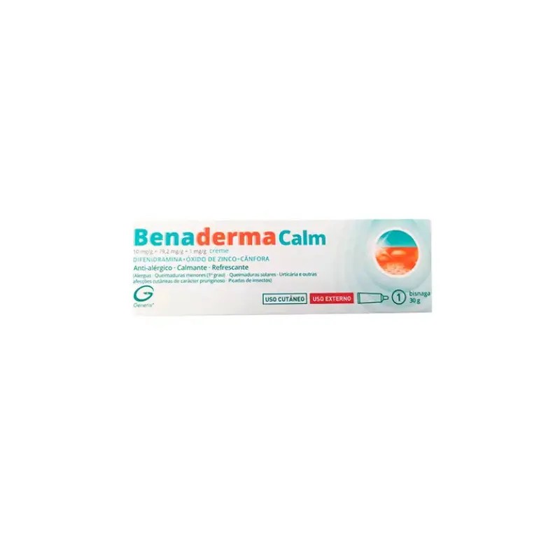 Benaderma Calm , 10 mg/g + 79.2 mg/g + 1 mg/g Bisnaga 30 g Cr