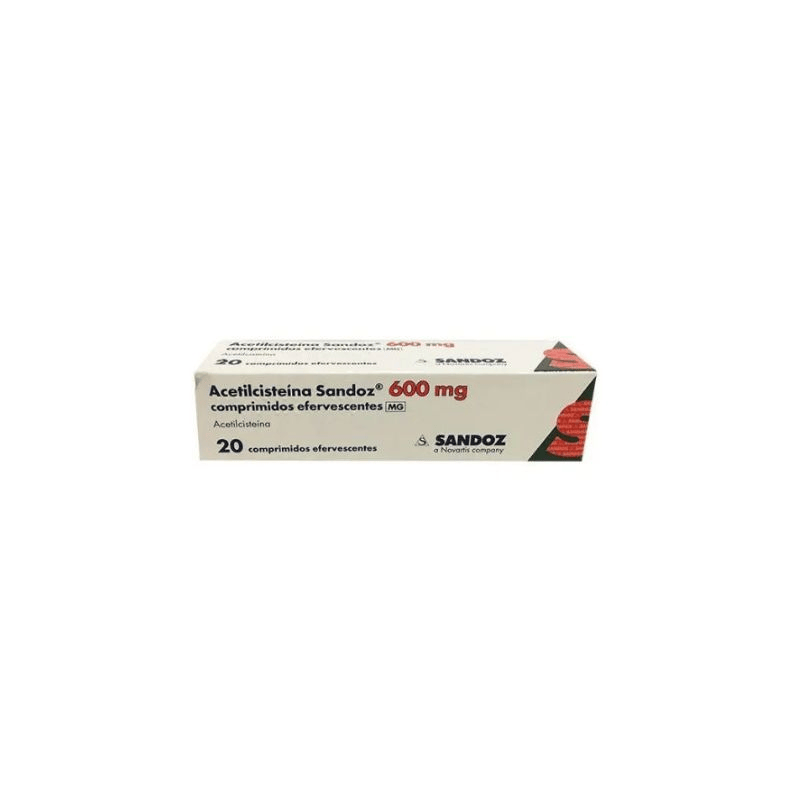Acetilcistemna Exxelir MG, 600 mg Recipiente para comprimidos 20 Unidade(s) Comp eferv