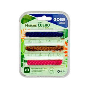GOIBI PULSERA DE CITRONELLA NATURE 3 PULSERAS ECO CUERO CHILL OUT TRENZADA GOIBI PULSERA DE CITRONELLA NATURE 3 PULSERAS ECO CUERO CHILL OUT TRENZADA