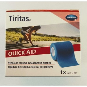 TIRITAS QUICK AID APOSITO ADHESIVO COLOR AZUL 6 CM X 2 M 1 U TIRITAS QUICK AID APOSITO ADHESIVO COLOR AZUL 6 CM X 2 M 1 U