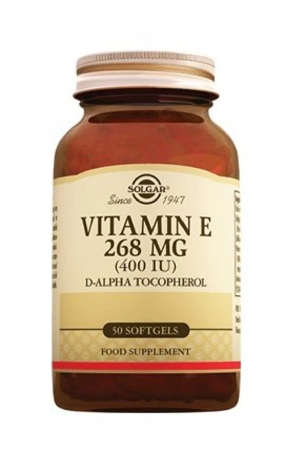 VITAMINA E 400UI (268MG) 50CAP BLANDA SOLGAR