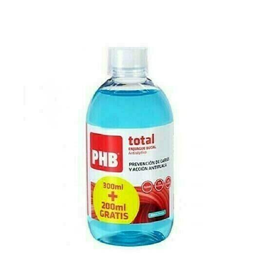 PHB TOTAL ENJUAGUE BUCAL 1 ENVASE 300 ML + 1 ENVASE 200 ML