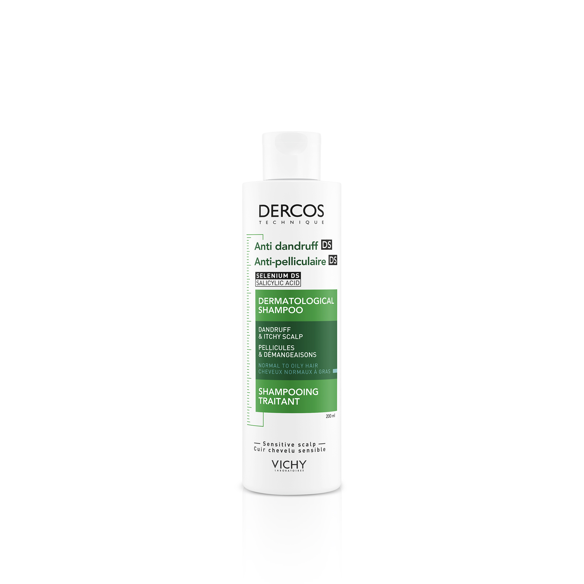 DERCOS TECHNIQUE CHAMPU ANTICASPA SENSIBLE 1 ENVASE 200 ml