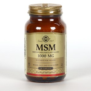 SOLGAR MSM METILSULFONILMETANO 1000 MG 60 COMPRIMIDOS SOLGAR MSM METILSULFONILMETANO 1000 MG 60 COMPRIMIDOS