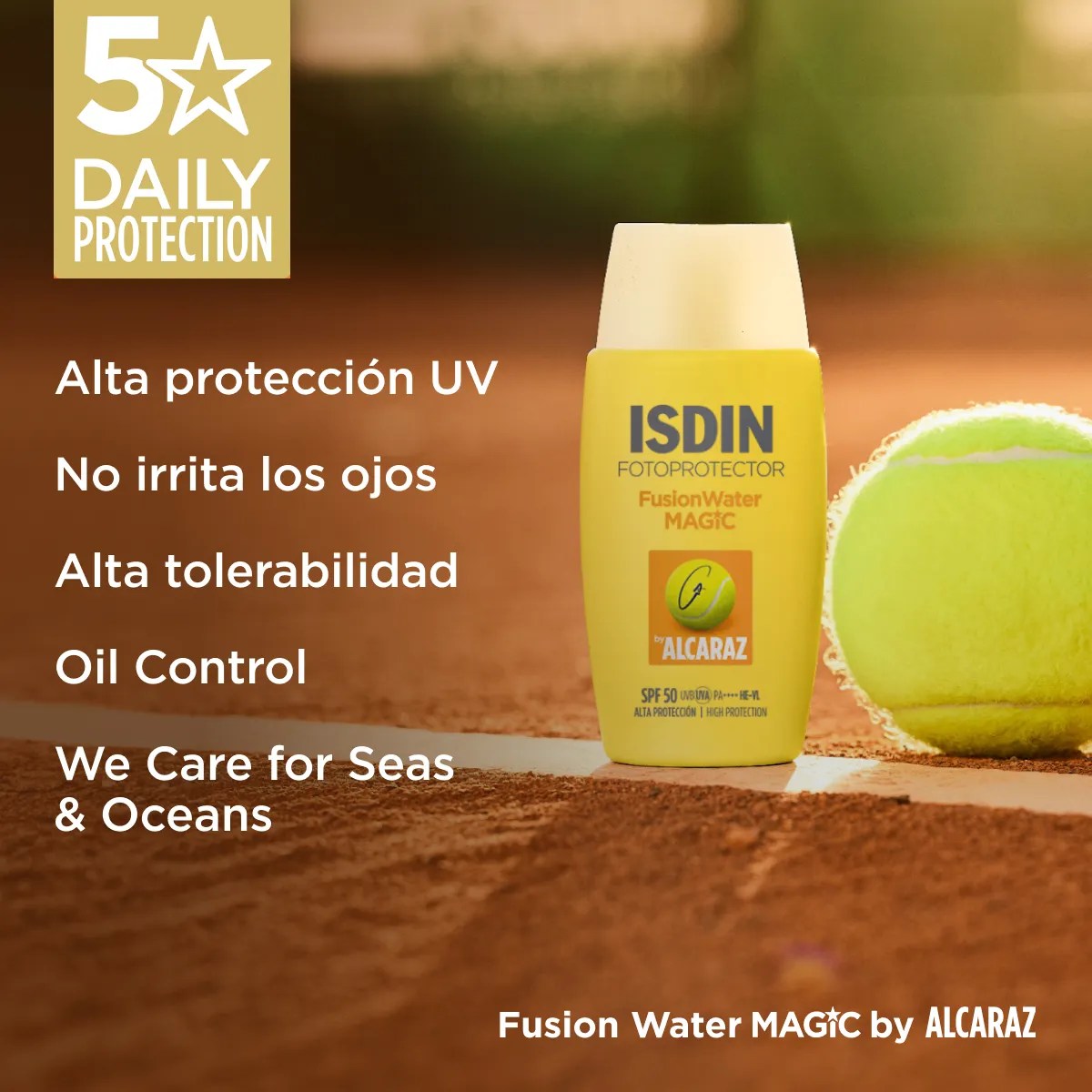 ISDIN FOTOPROTECTOR FUSION WATER MAGIC BY ALCARAZ 1 FRASCO 50 ML