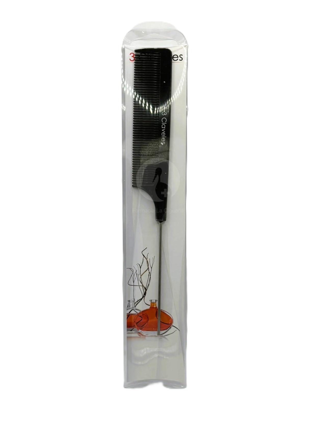 3 CLAVELES PEINE PUA METALICA 21.5CM