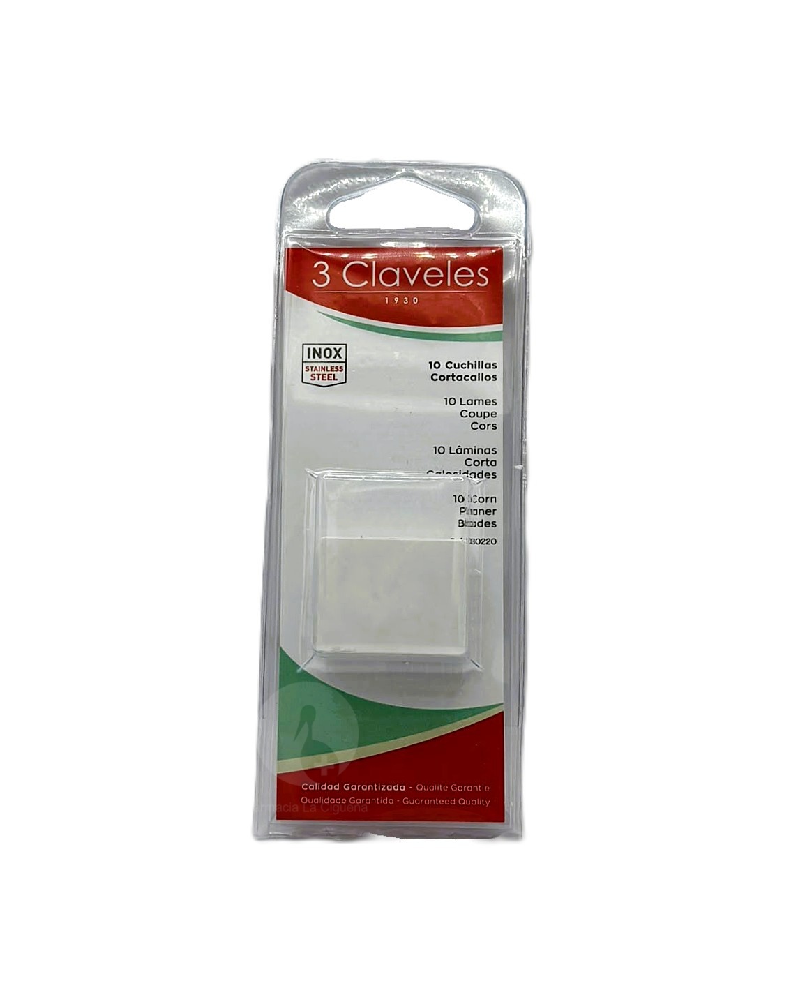 3 CLAVELES CUCHILLAS CORTACALLOS 10UDS