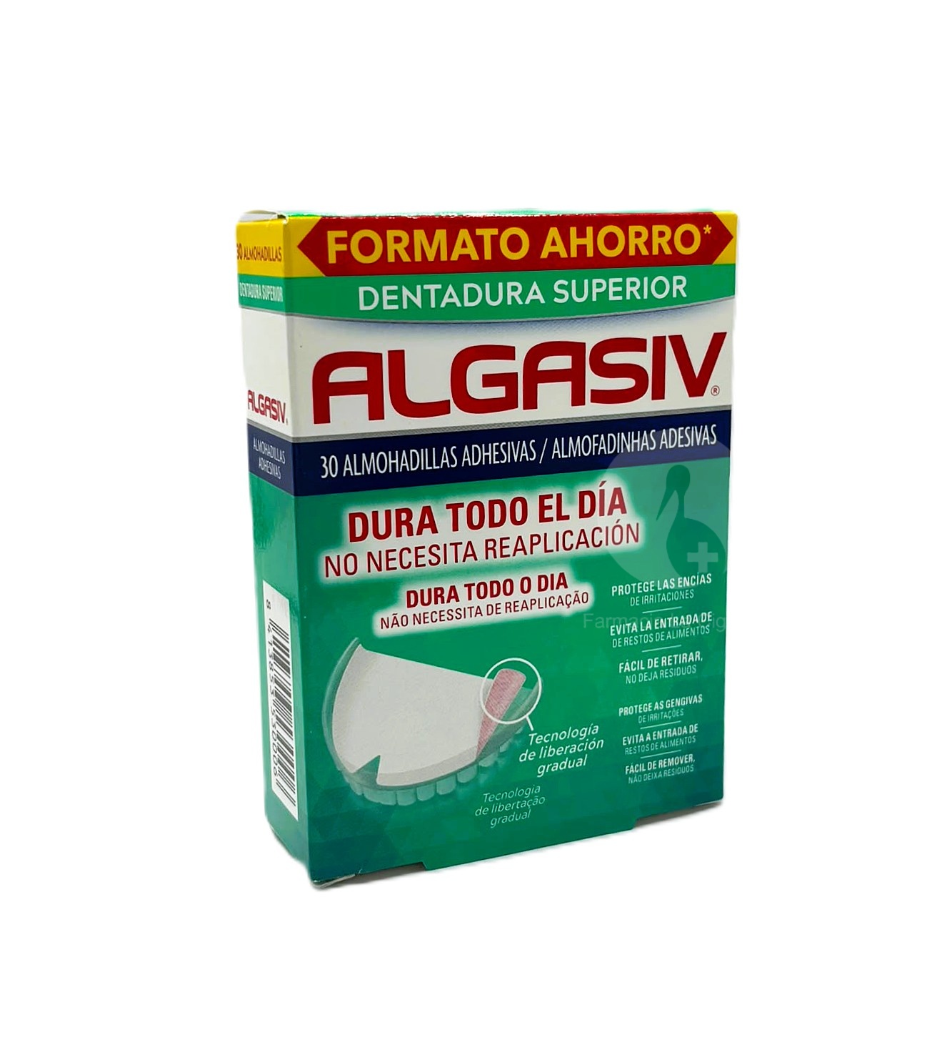 ALGASIV ALMOHADILLAS ADHESIVAS PROTESIS 30 UNIDADES SUPERIORES