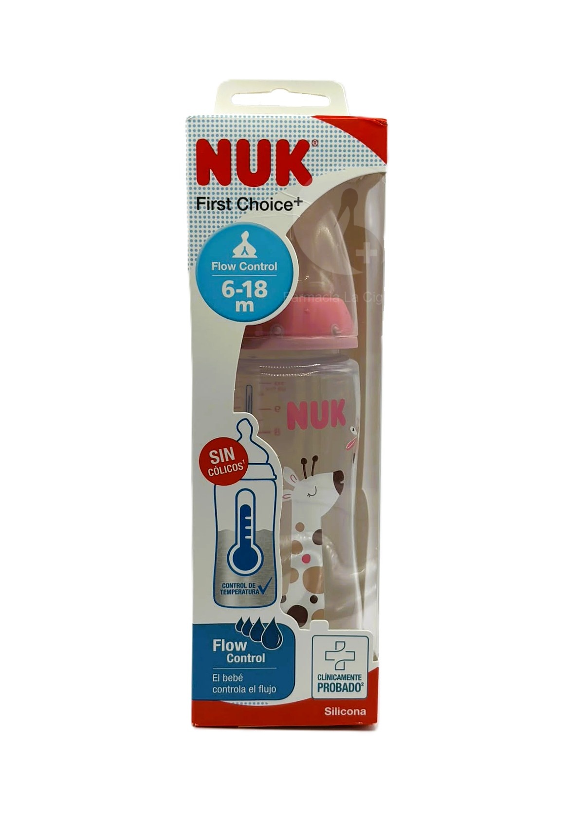 BIBERON FC+ PP SILICONA NUK FIRST CHOICE+ 2 L 1 UNIDAD 300 ML