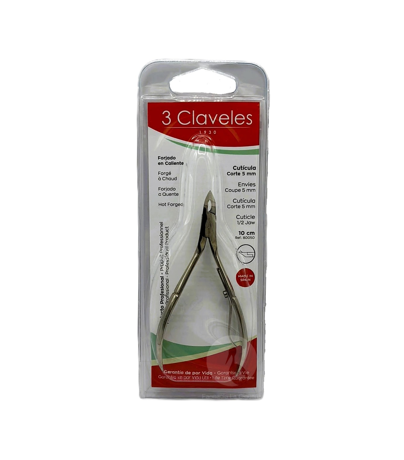3 CLAVELES ALICATE PIEL 10CM