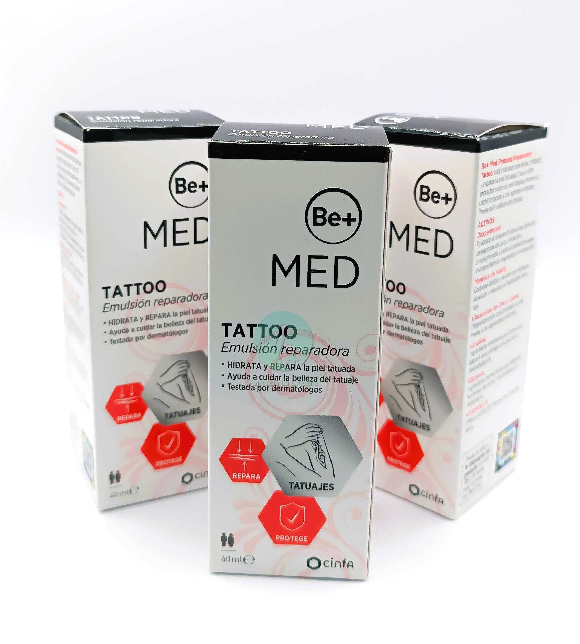BE+ MED TATTOO EMULSION REPARADORA 1 TUBO 40 ML