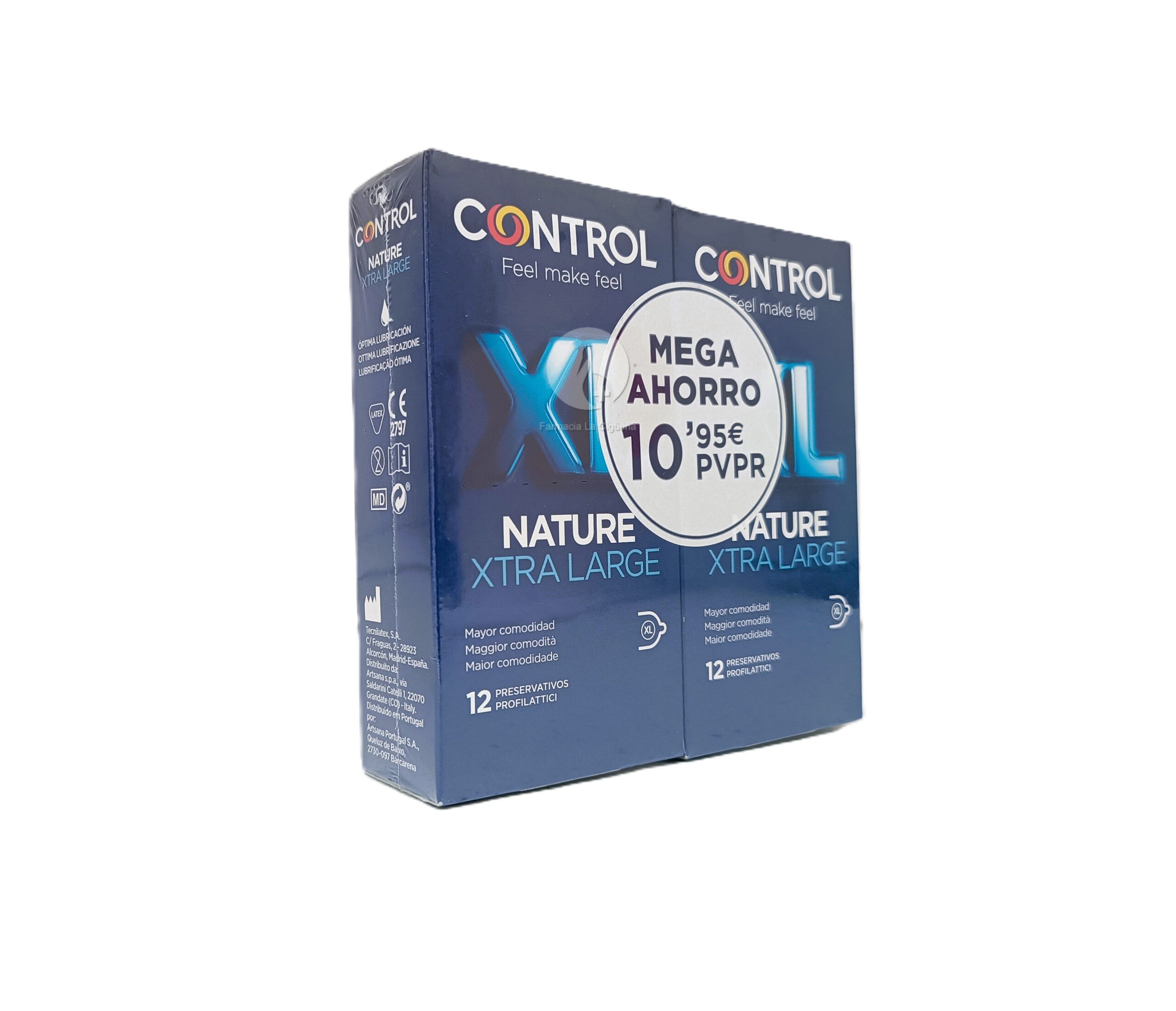 CONTROL NATURE XL PRESERVATIVOS 12 + 12 UNIDADES PACK AHORRO
