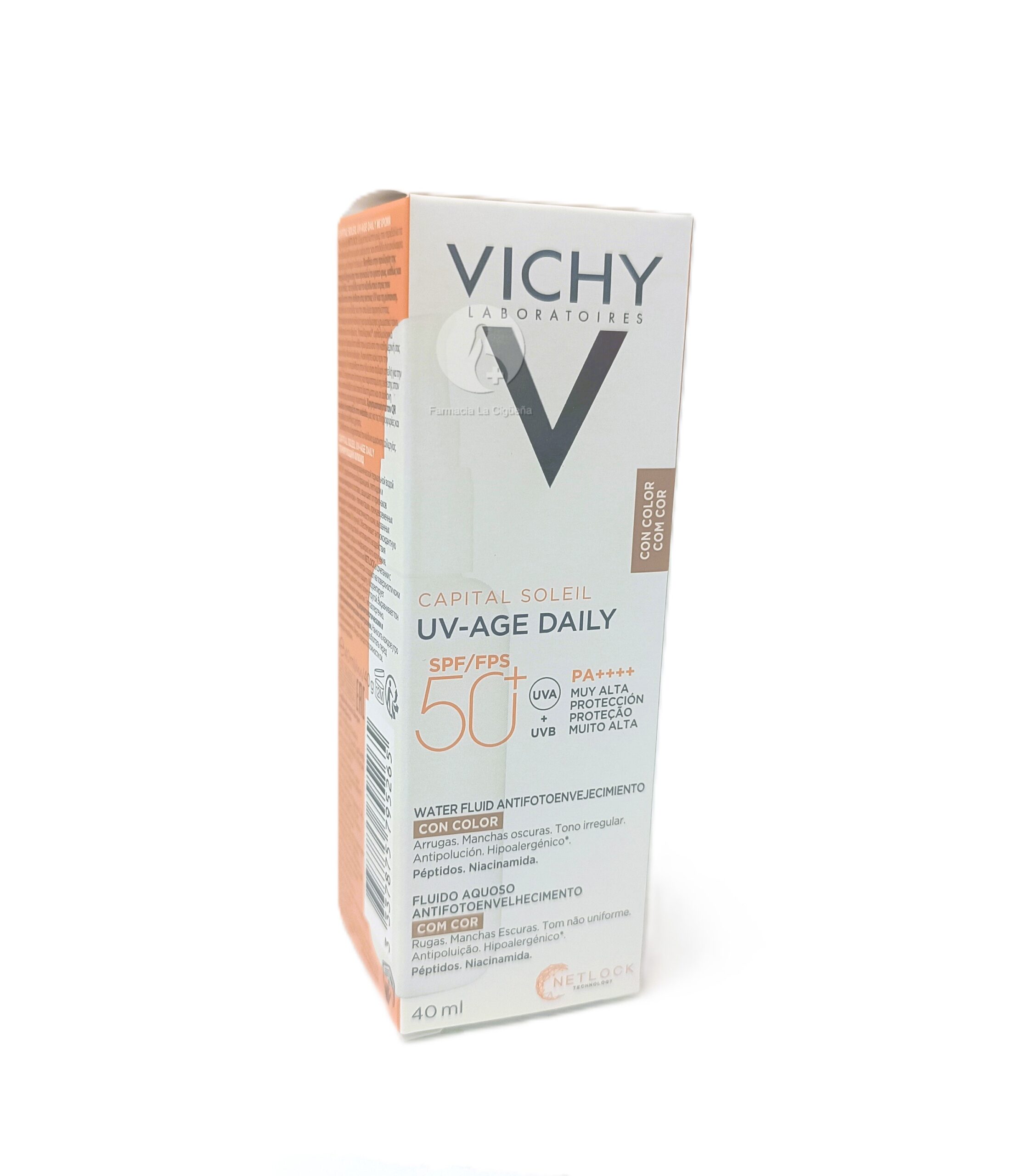 CAPITAL SOLEIL UV AGE DAILY SPF 50+ 1 FRASCO 40 ML COLOR TONO CLARO