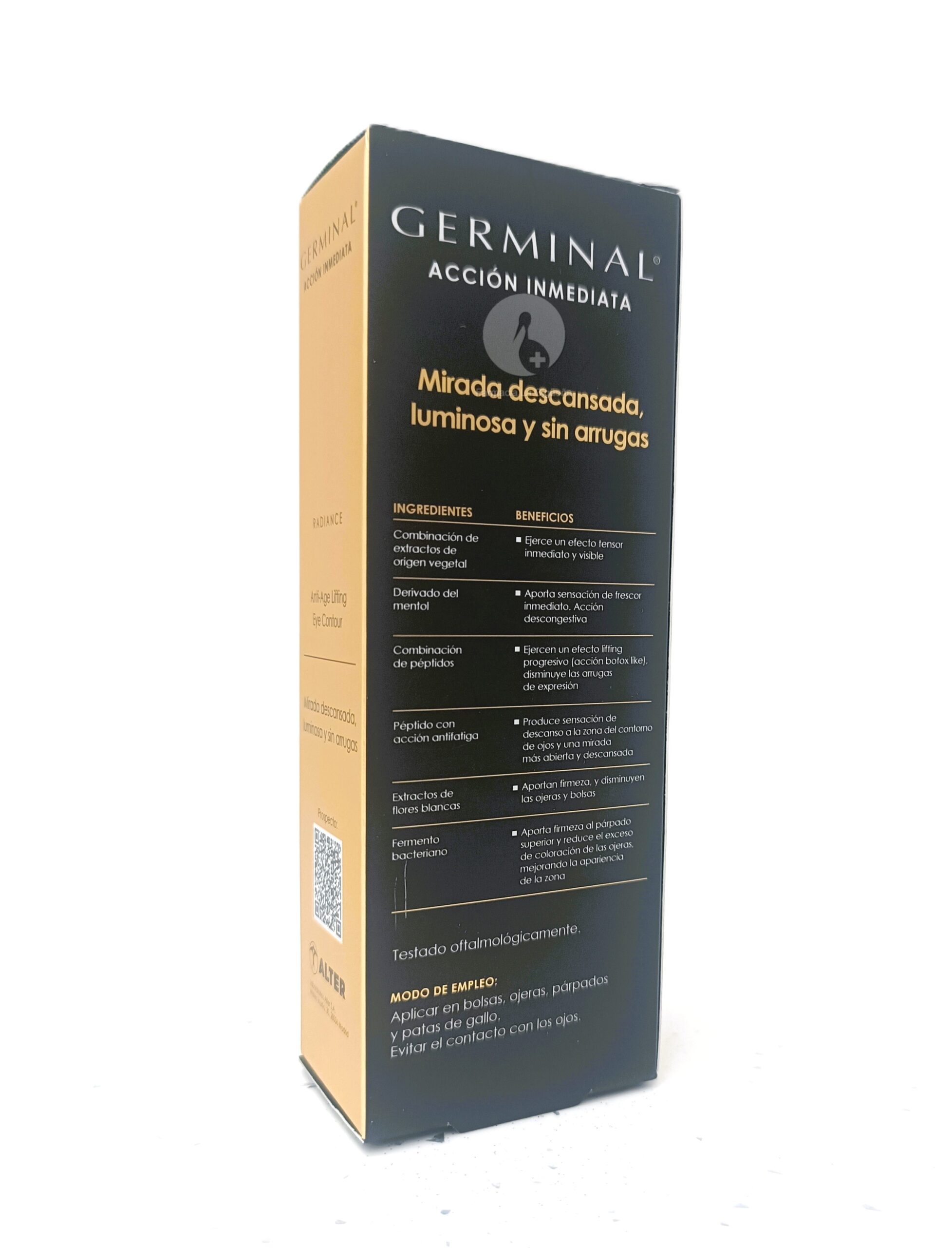 GERMINAL ACCION INMEDIATA RADIANCE ANTI AGE LIFTING EYE CONTOUR 1 TUBO 15 ML