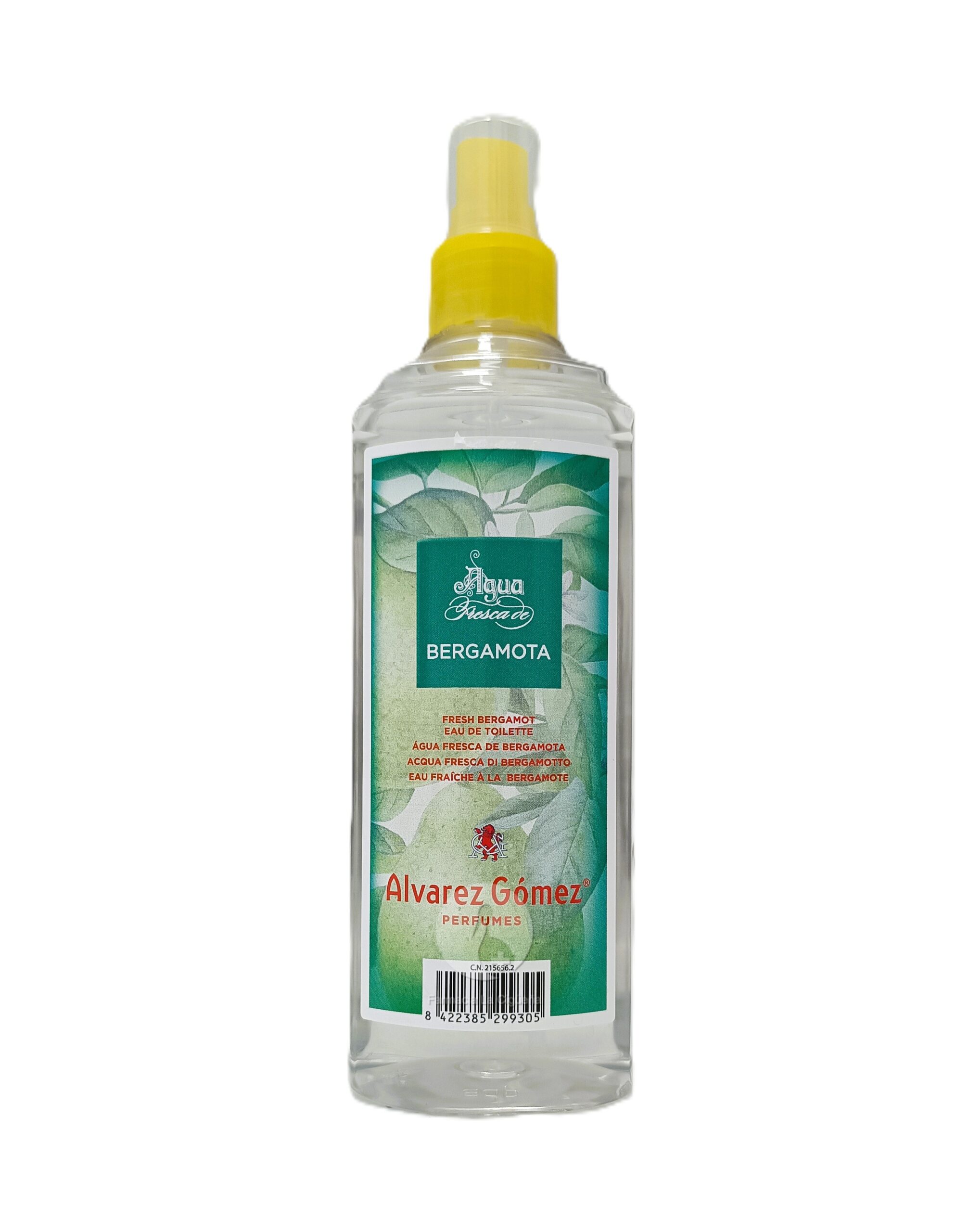 AGUA FRESCA DE BAÑO ALVAREZ GOMEZ 1 FRASCO 300 ML AROMA BERGAMOTA