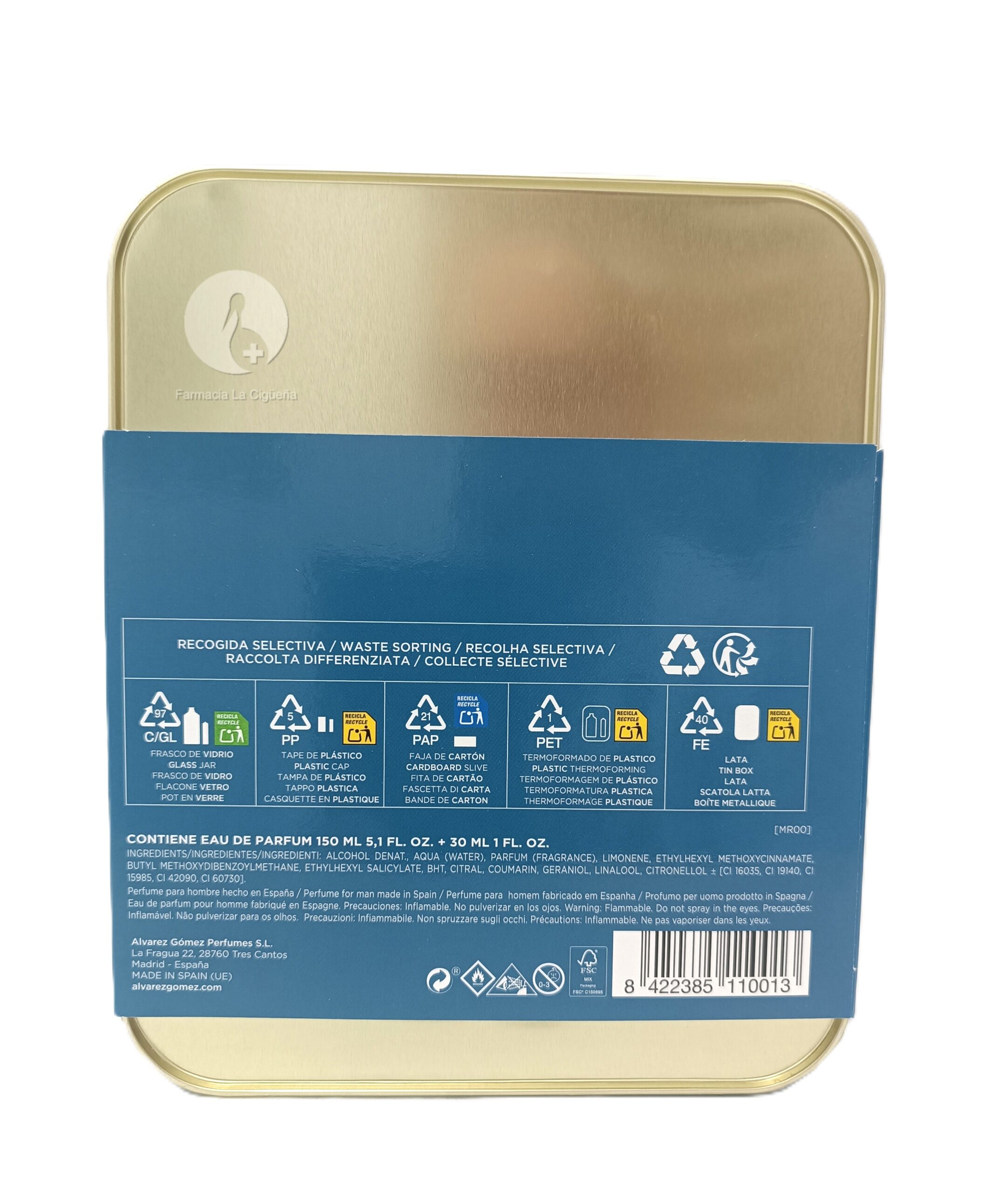 ALVAREZ GOMEZ YACHT MARINE PARA HOMBRE 150ML+30ML