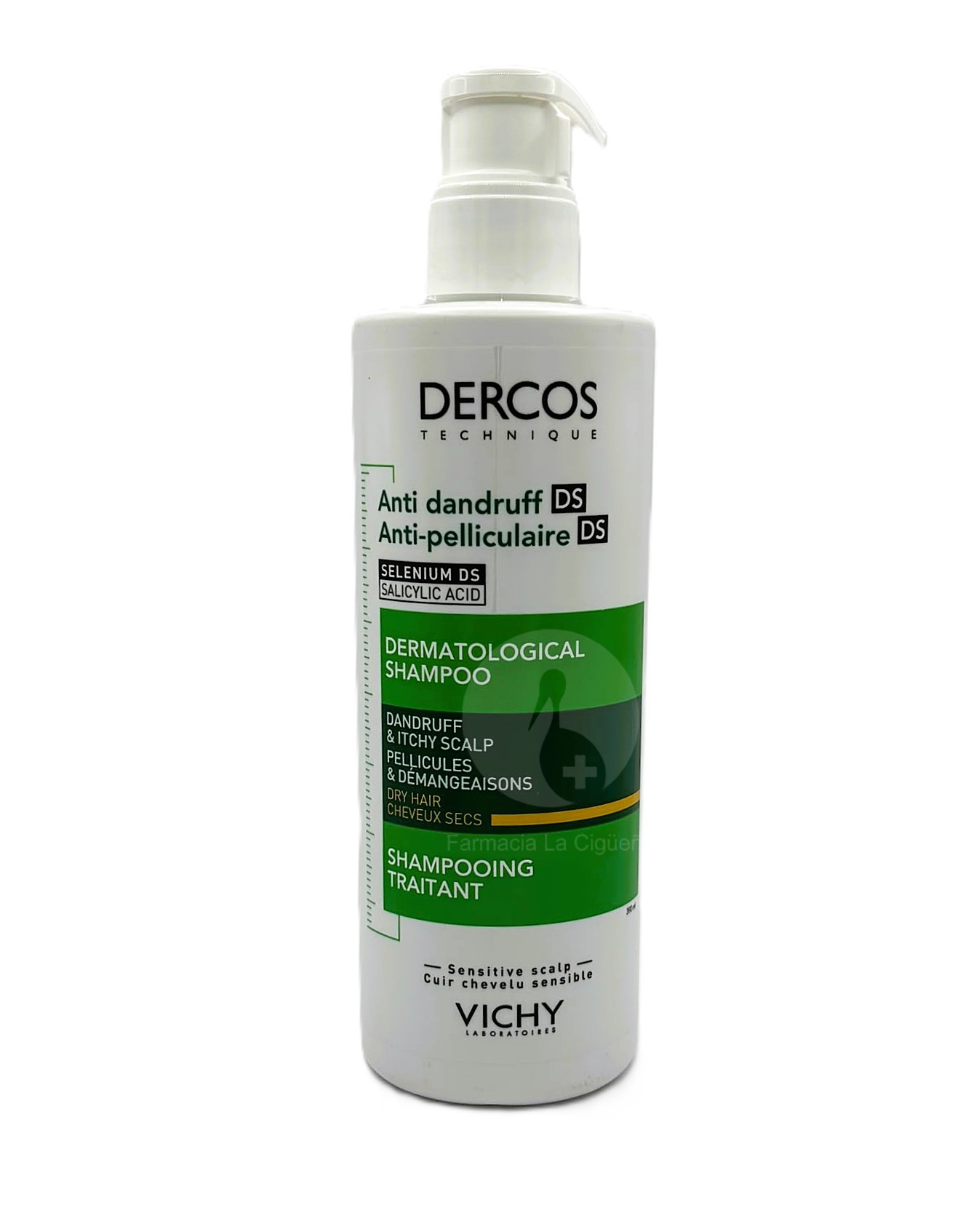 DERCOS TECHNIQUE ANTICASPA CHAMPU C SECO 1 ENVASE 400 ML
