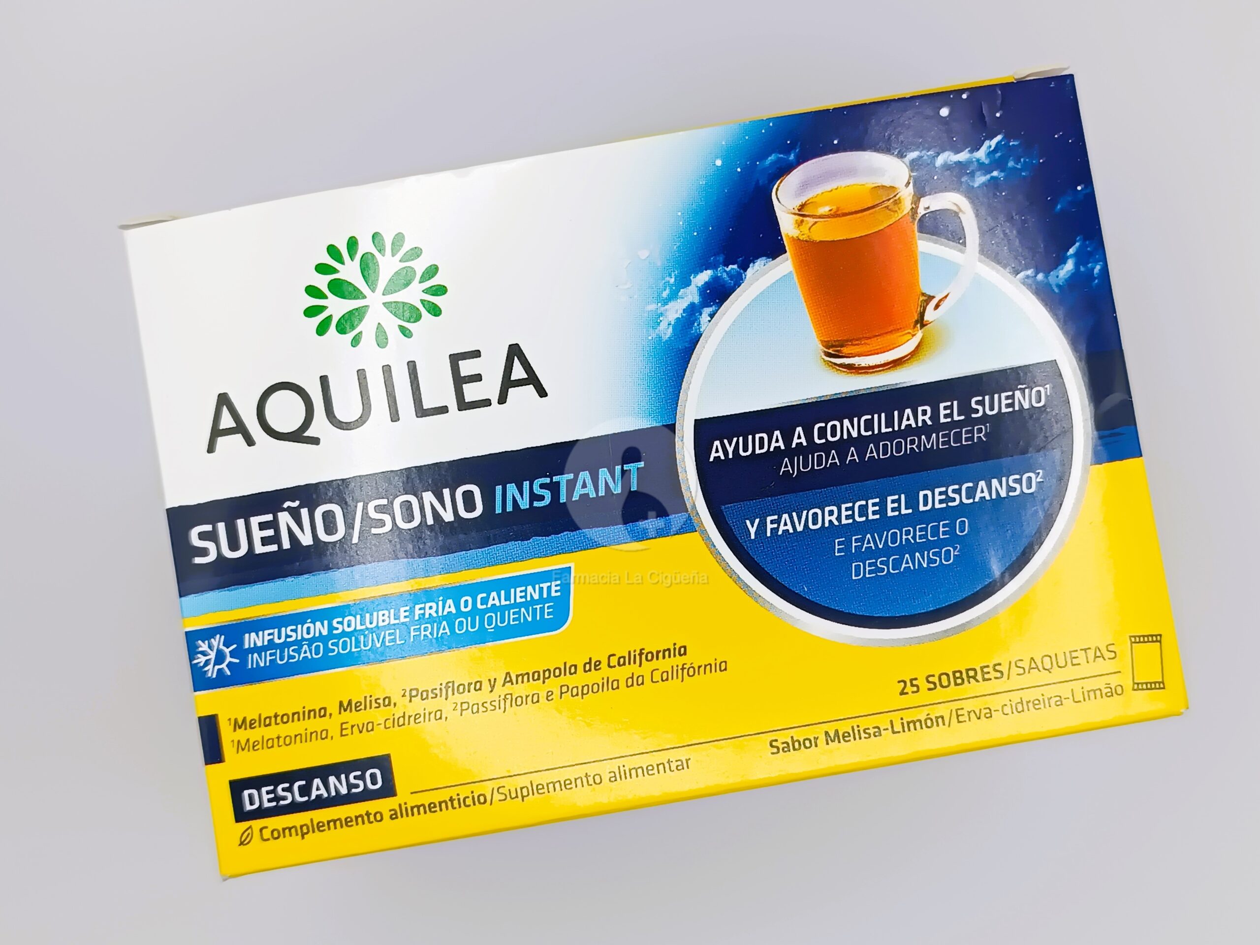 AQUILEA SUEÑO INSTANT 1,95 MG 25 SOBRES SABOR MELISA LIMON