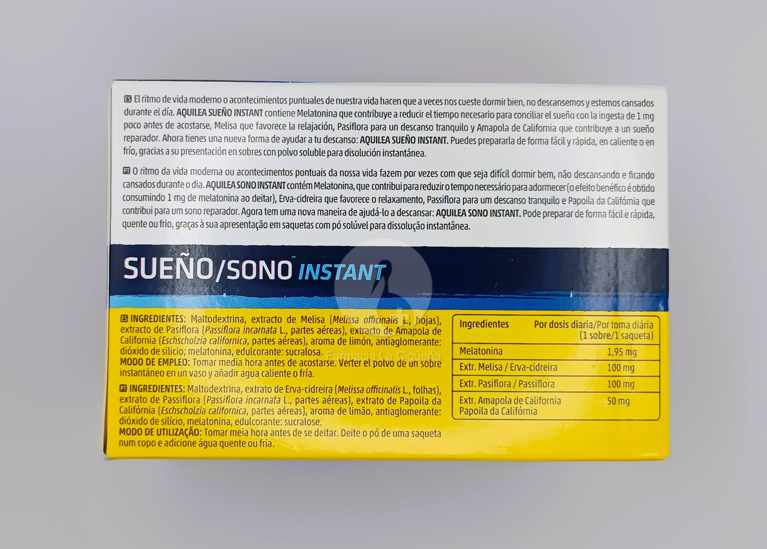 AQUILEA SUEÑO INSTANT 1,95 MG 25 SOBRES SABOR MELISA LIMON