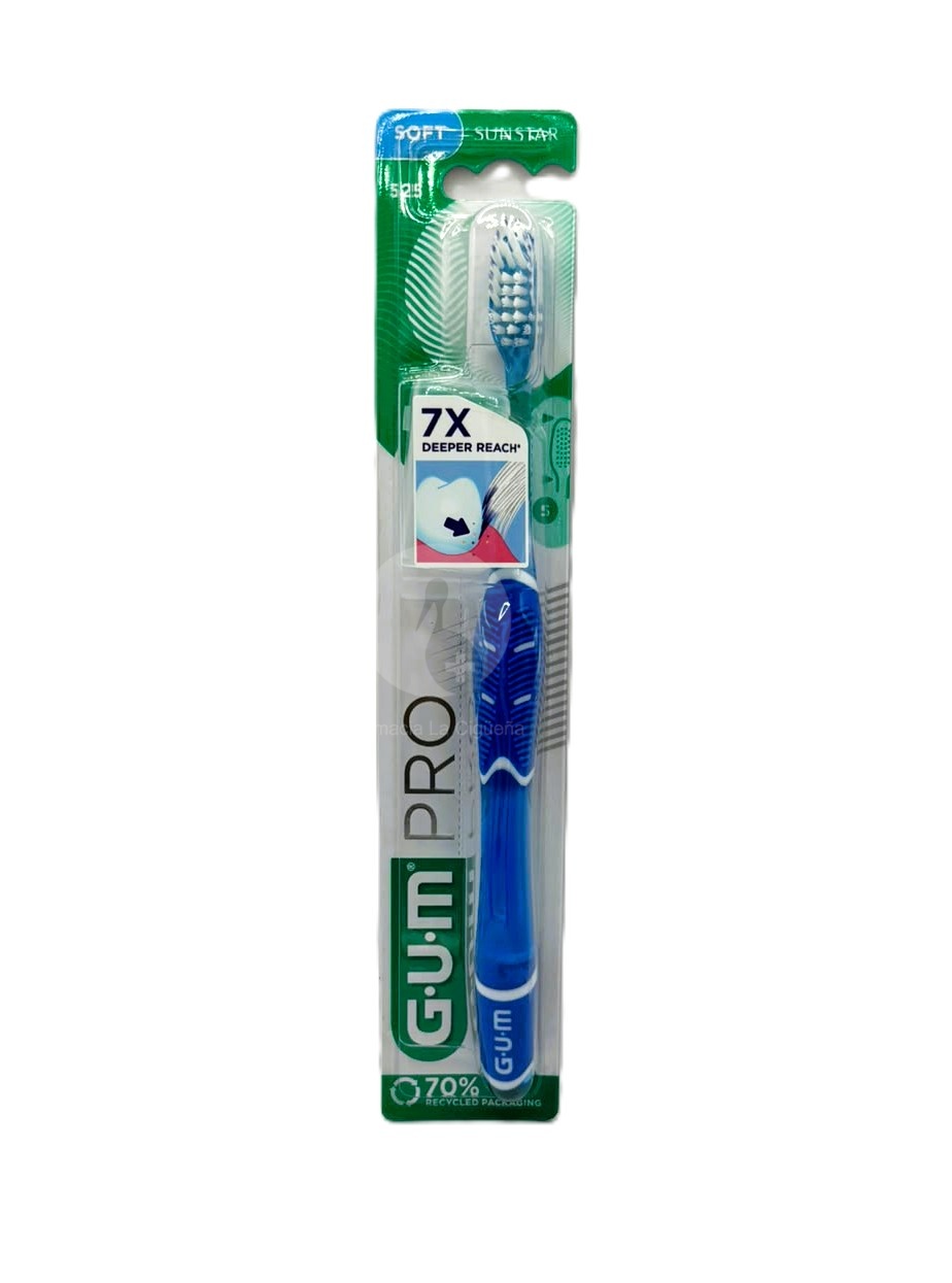 CEPILLO DENTAL ADULTO GUM PRO 1 UNIDAD COMPACTO SUAVE