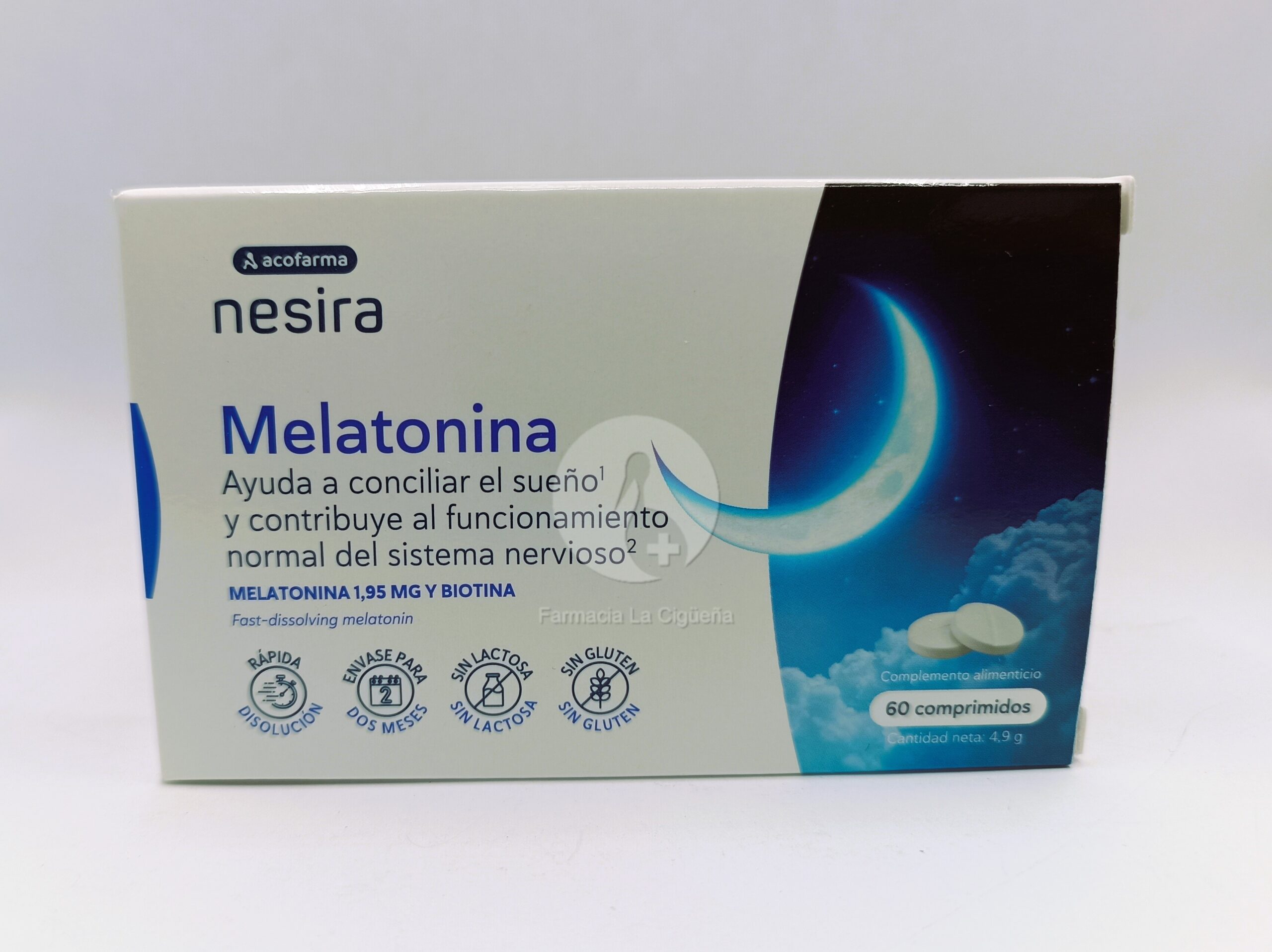 ACOFARMA NESIRA MELATONINA 1,95 MG 60 COMPRIMIDOS