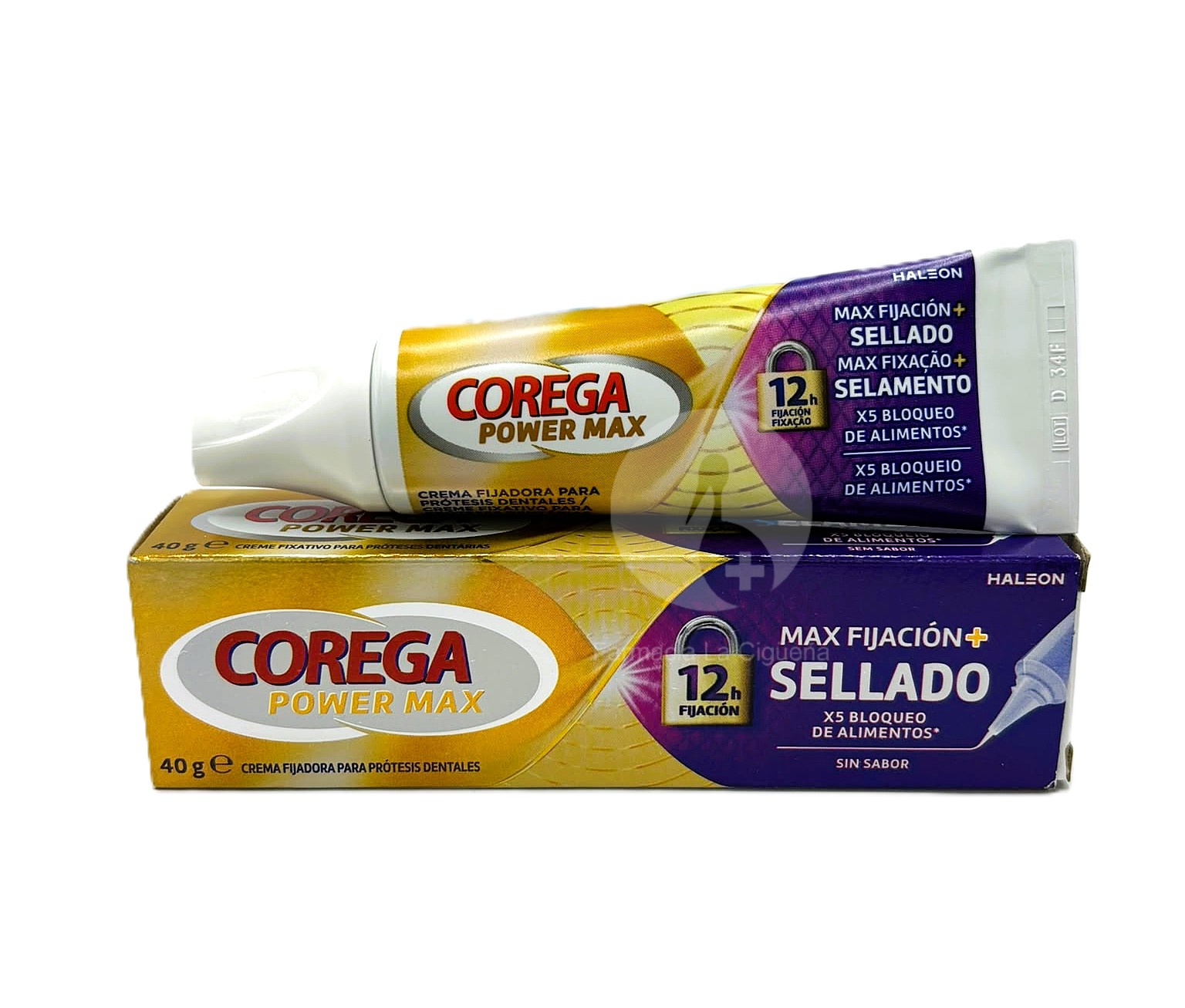 COREGA MAX FIJACION + SELLADO ADHESIVO PROTESIS DENTAL 1 ENVASE 40 G