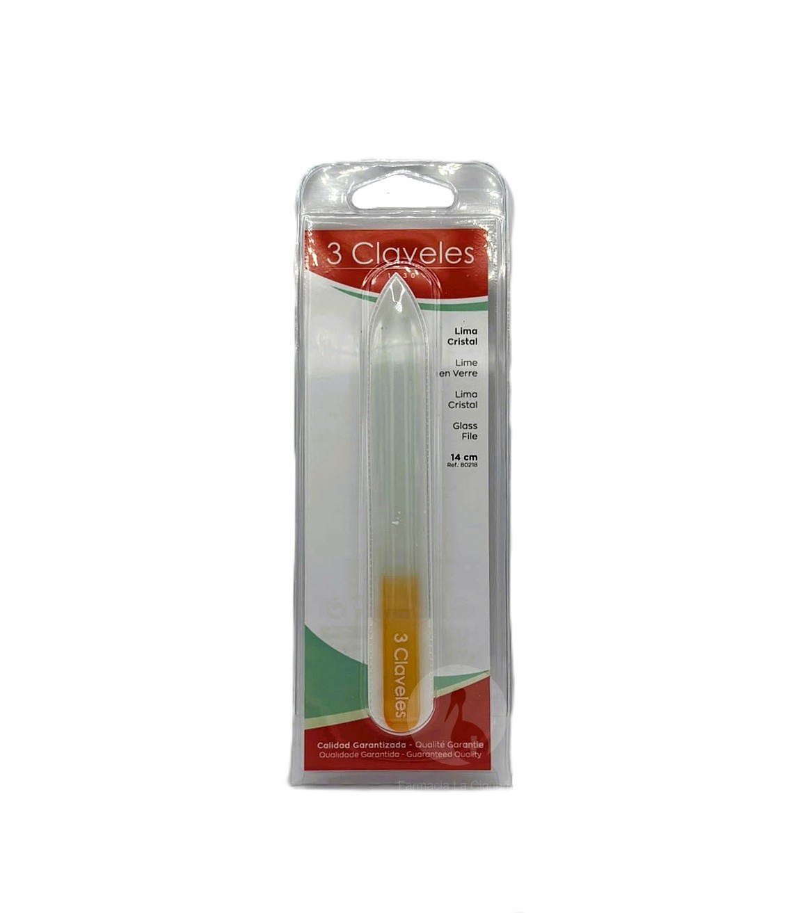 3 CLAVELES LIMA CRISTAL COLORES 14CM