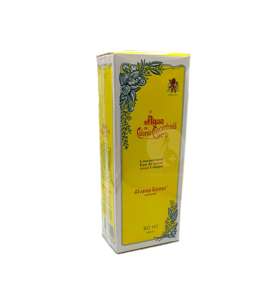 AGUA DE COLONIA CONCENTRADA ALVAREZ GOMEZ 1 ENVASE 80 ML