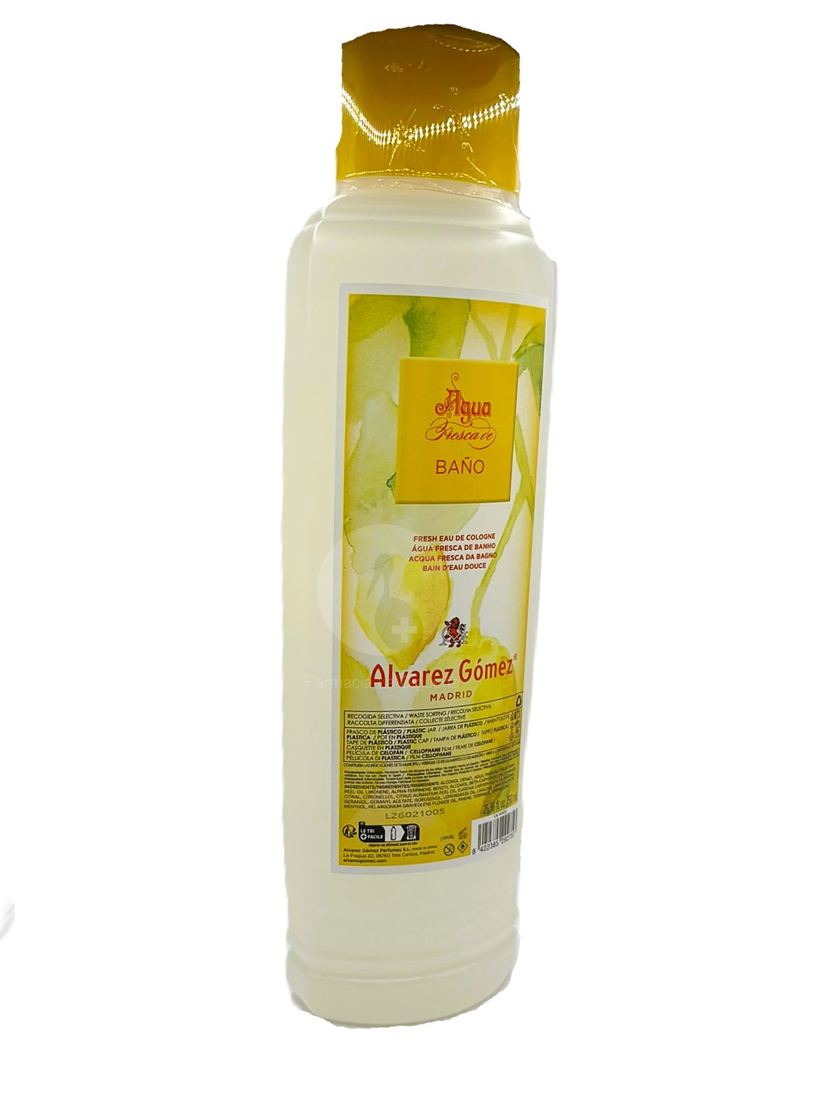 AGUA FRESCA DE BAÑO ALVAREZ GOMEZ 1 ENVASE 750 ML