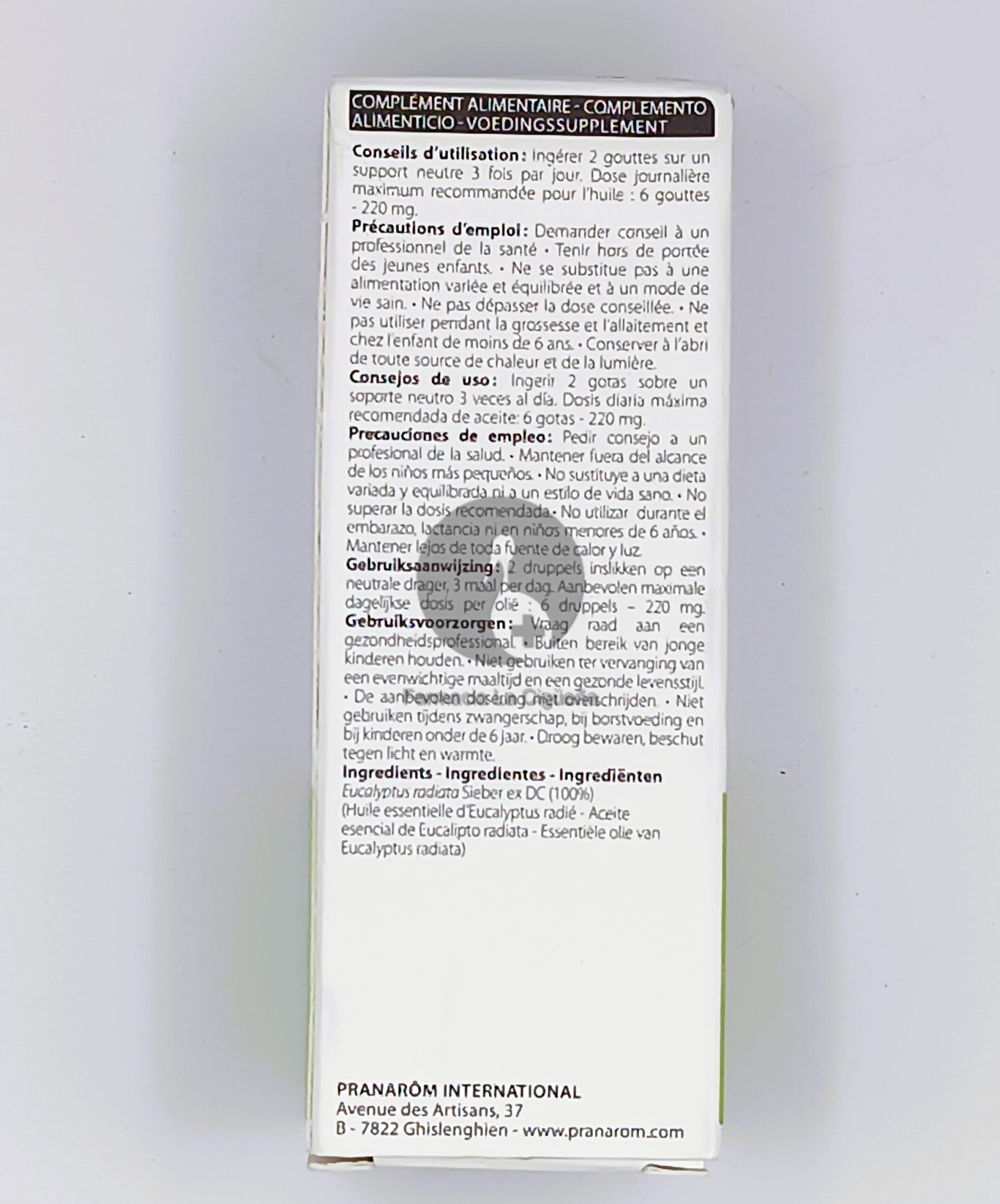 ACEITE ESENCIAL EUCALIPTO RADIATA 1 ENVASE 10 ML