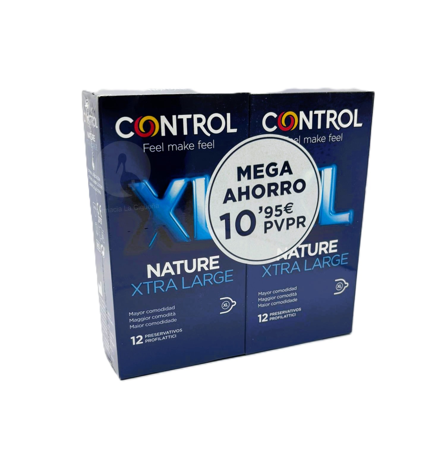 CONTROL NATURE XL PRESERVATIVOS 12 + 12 UNIDADES PACK AHORRO