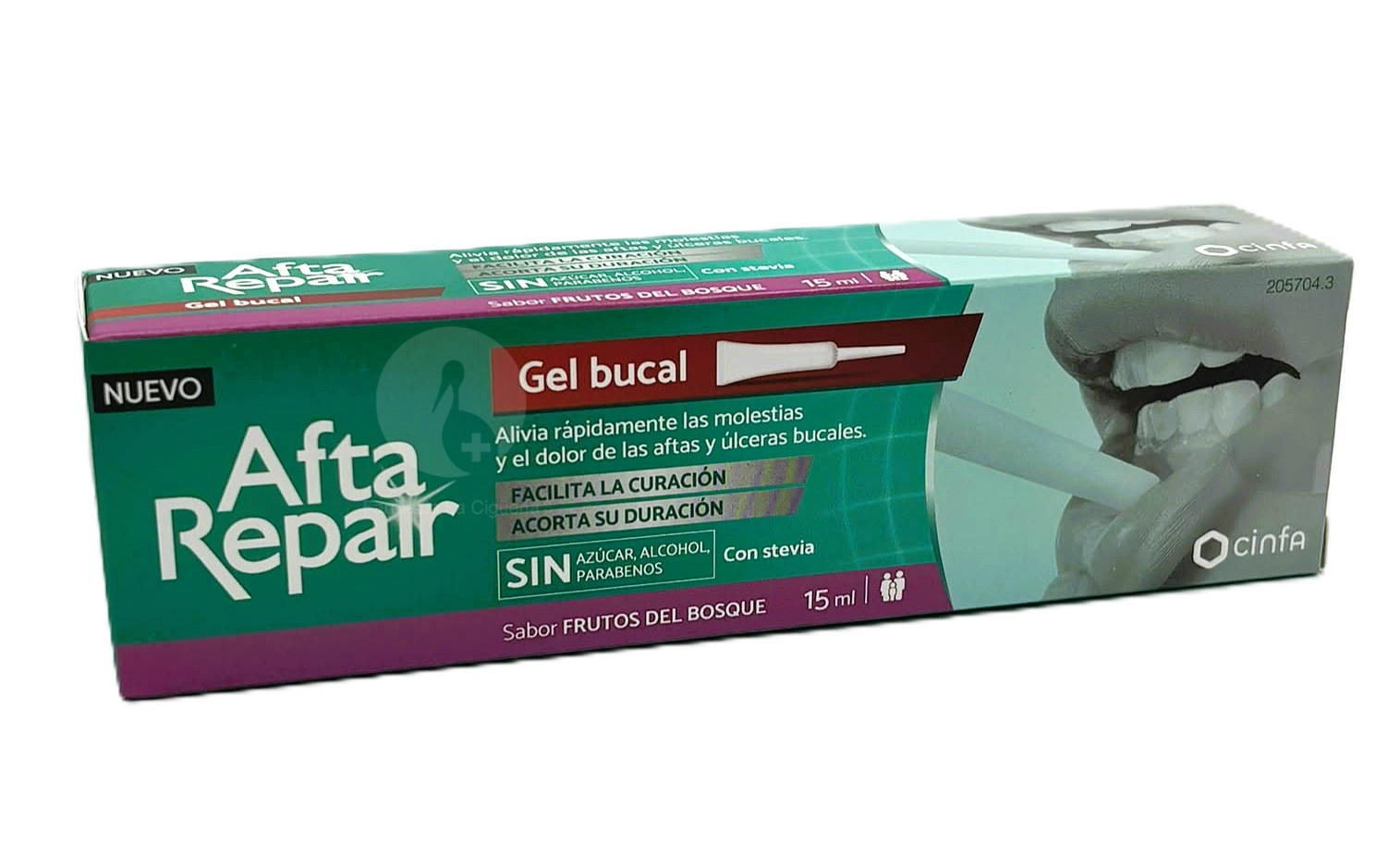 AFTA REPAIR GEL 1 ENVASE 15 ML SABOR FRUTOS DEL BOSQUE