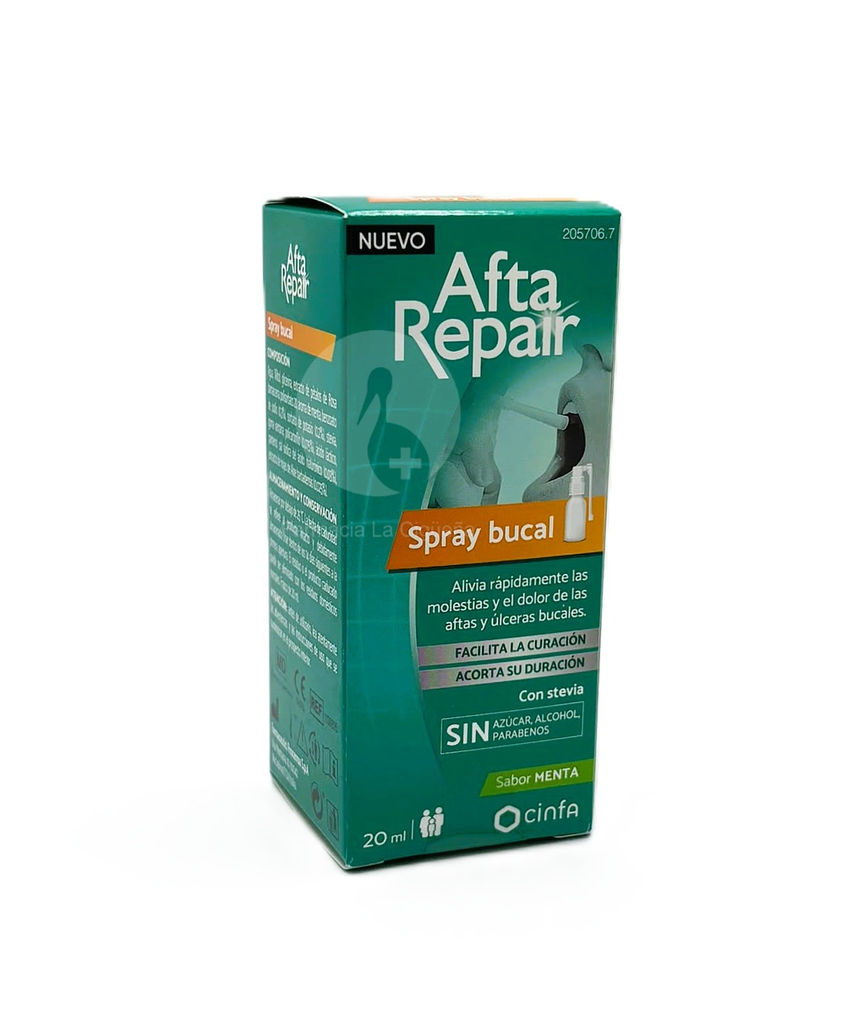 AFTA REPAIR SPRAY BUCAL 1 ENVASE 20 ML SABOR MENTA
