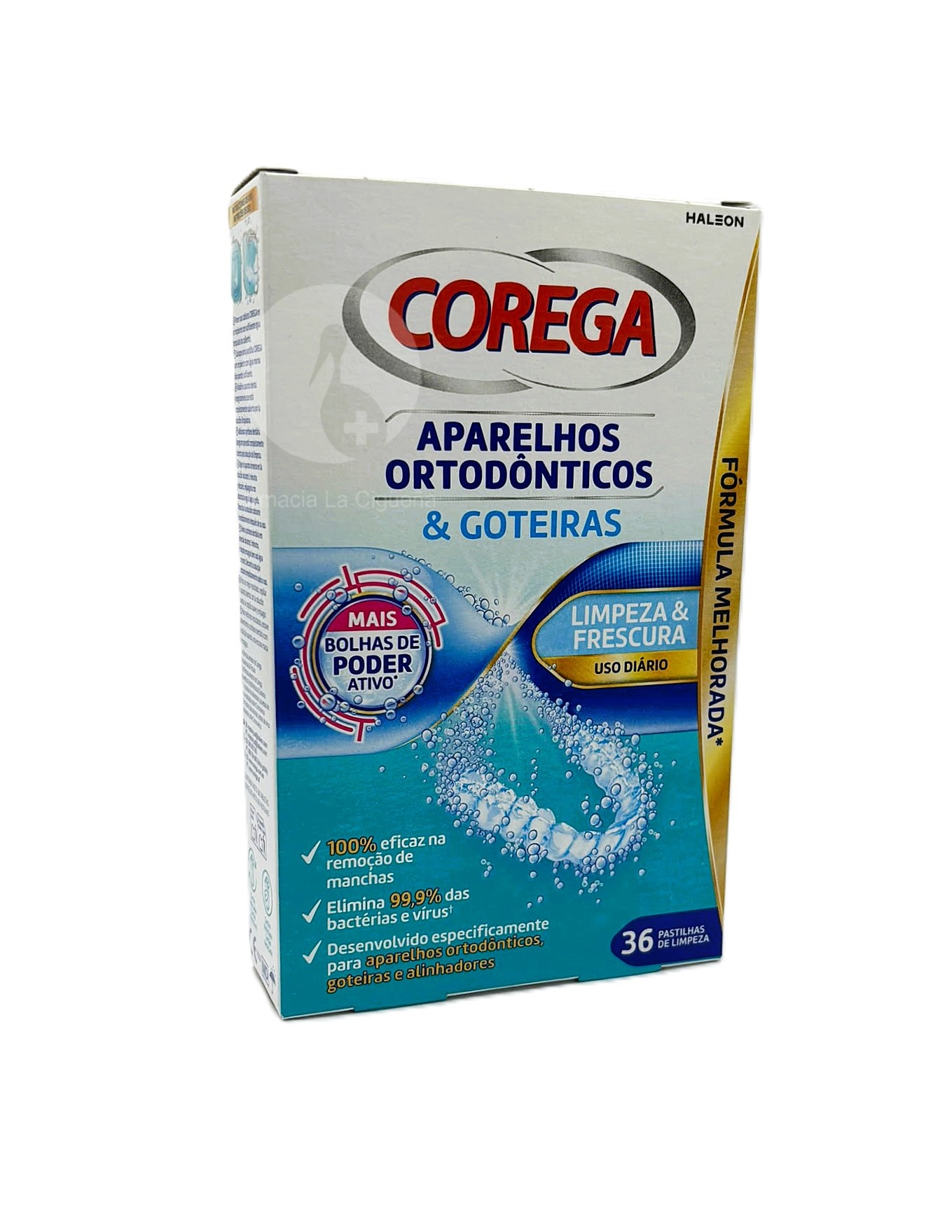 COREGA ORTODONCIAS & FERULAS 36 TABLETAS LIMPIADORAS