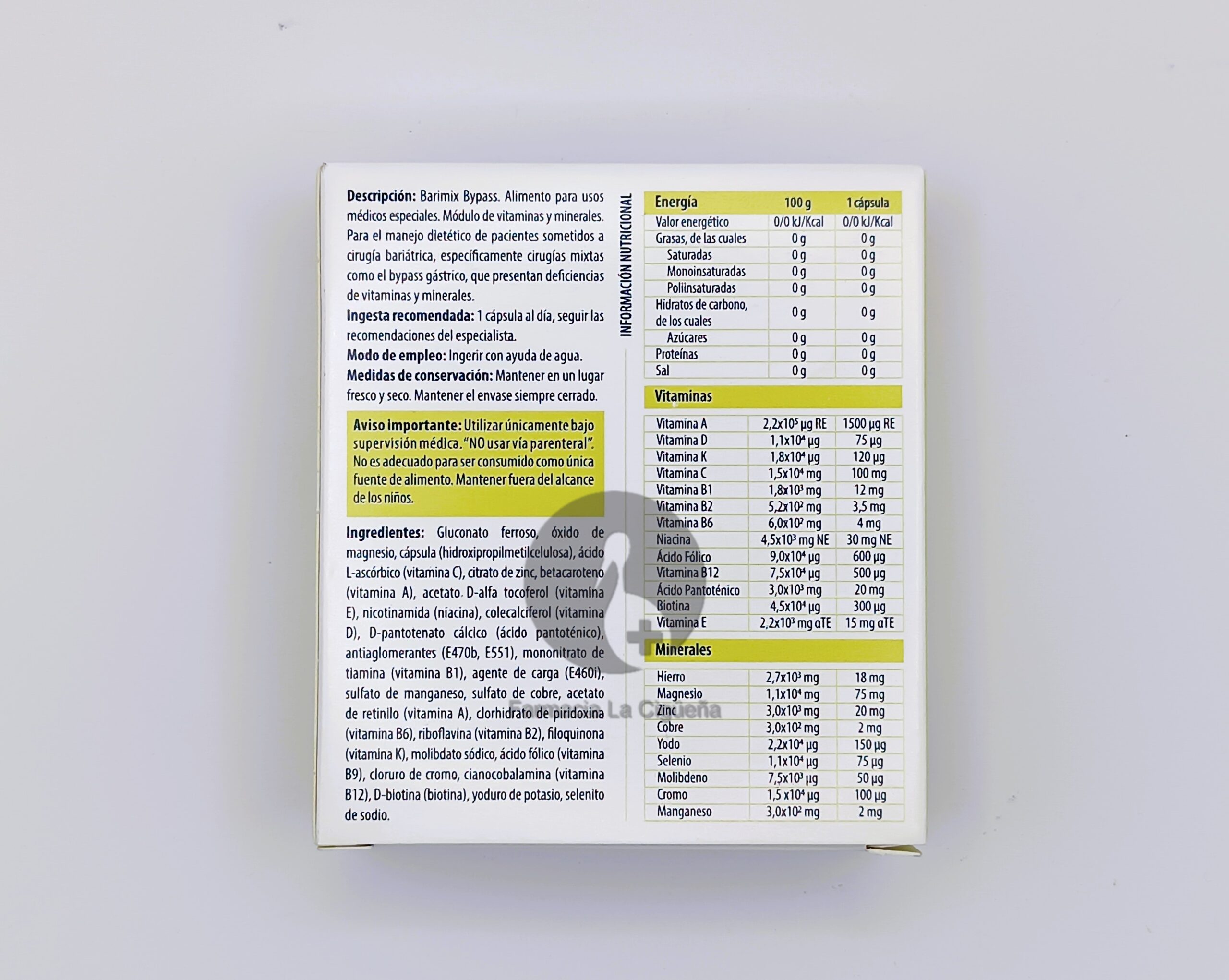 BARIMIX BYPASS 30 CAPSULAS