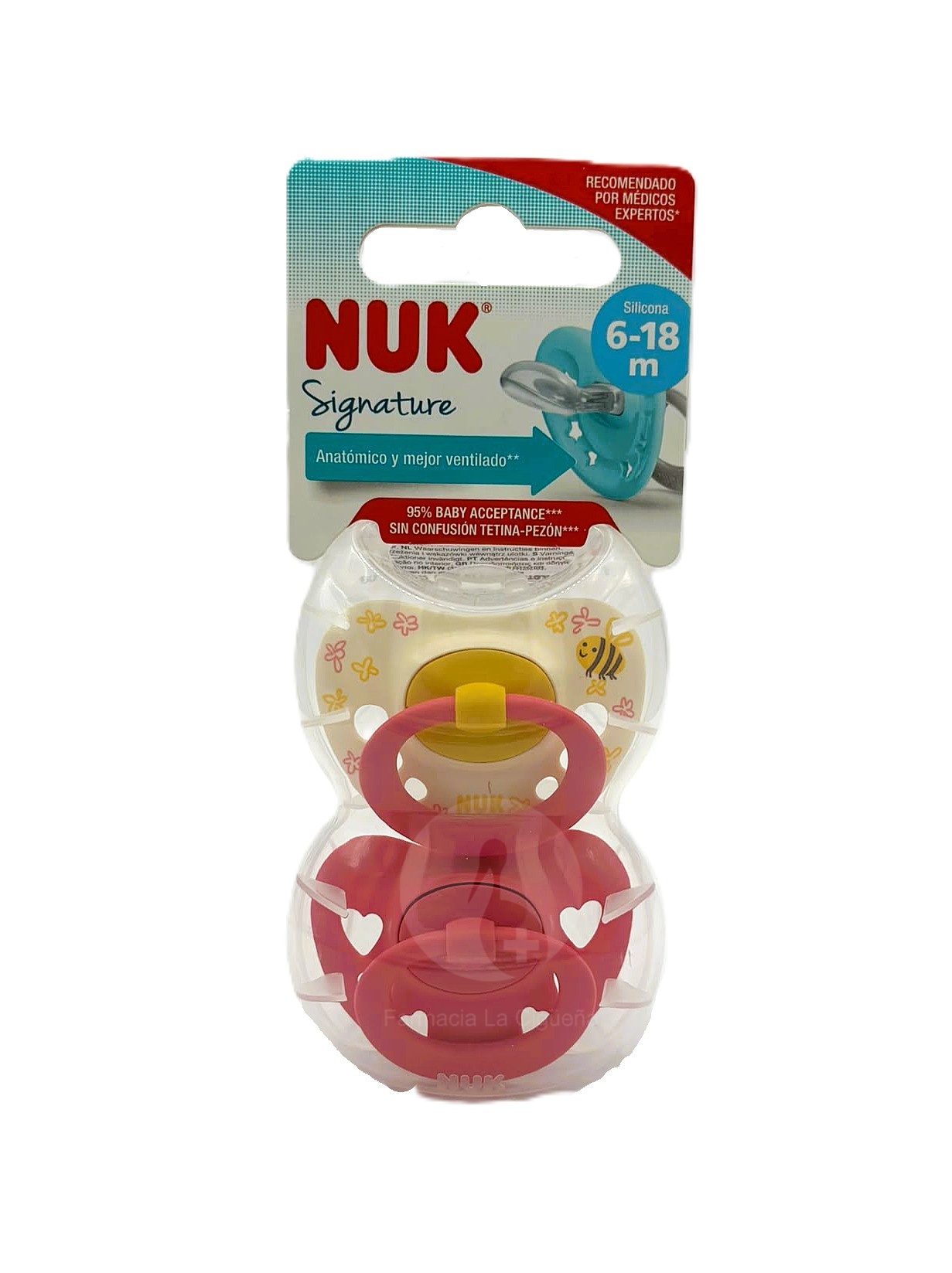 CHUPETE SILICONA NUKETE TALLA 2 2 UNIDADES