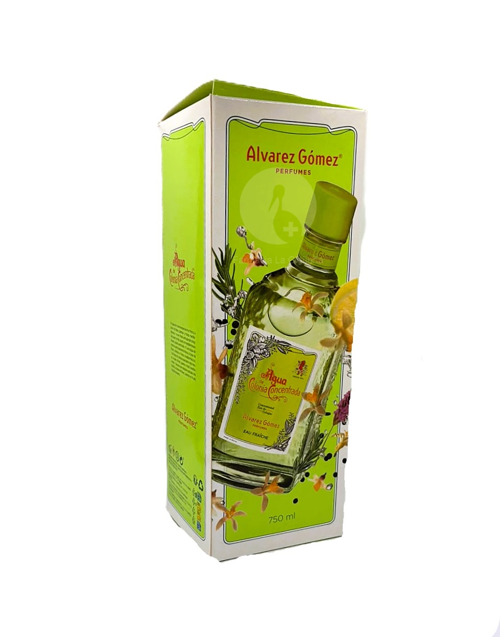 AGUA DE COLONIA CONCENTRADA EAU FRAICHE ALVAREZ GOMEZ 1 ENVASE 750 ML