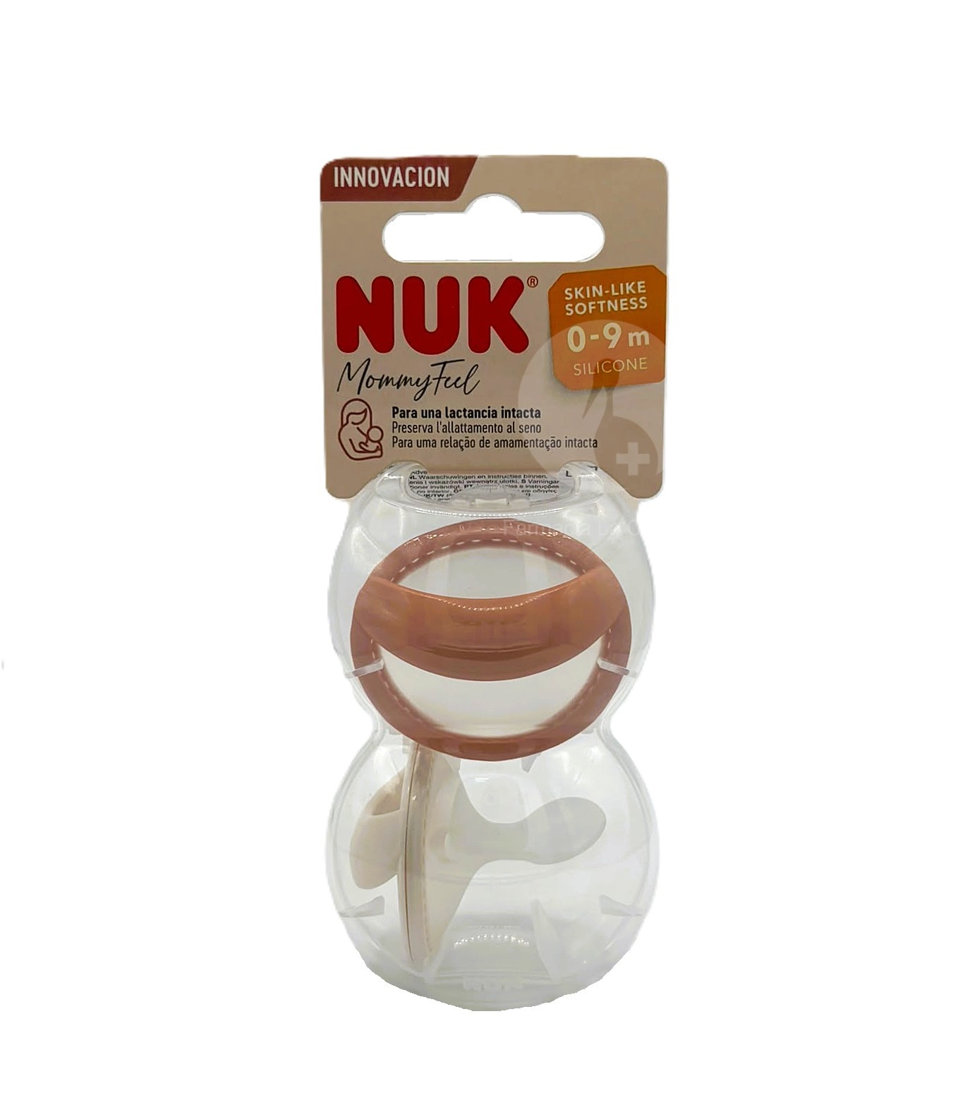 CHUPETE SILICONA NUK MOMMY FEEL 0 – 9 MESES 1 UNIDAD COLOR ROJO