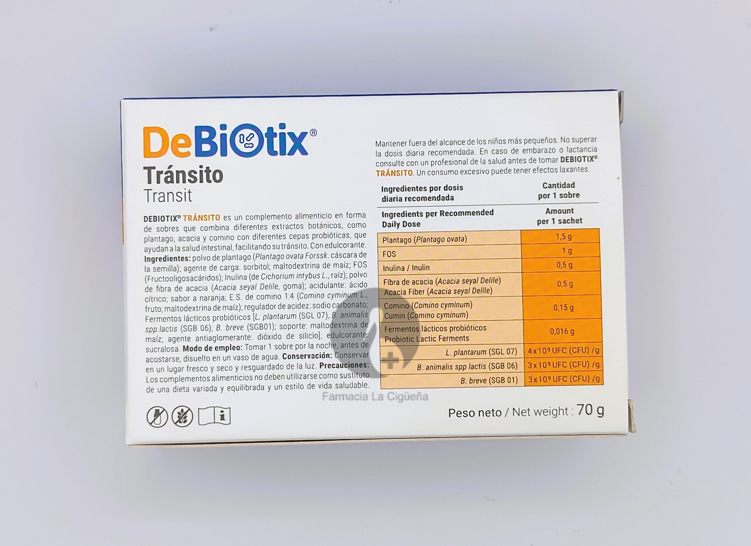 DEBIOTIX TRANSITO 10 SOBRES