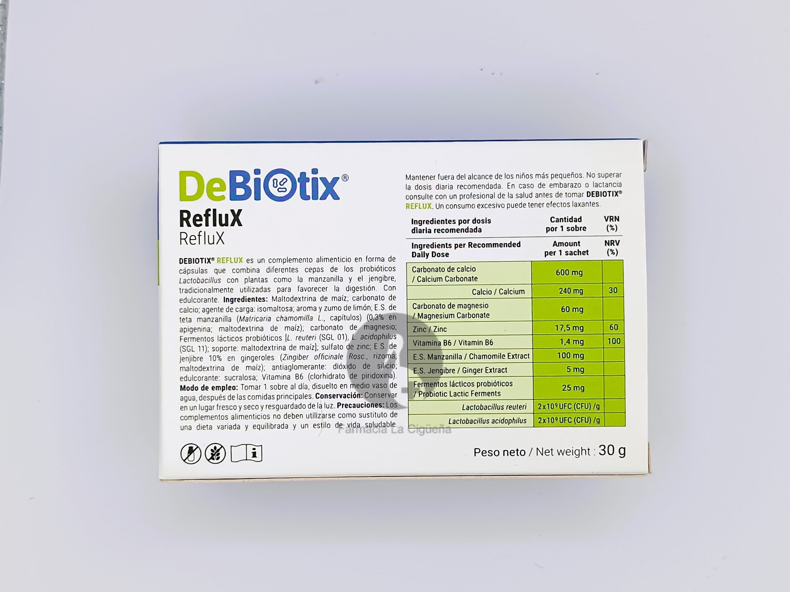 DEBIOTIX REFLUX 10 SOBRES