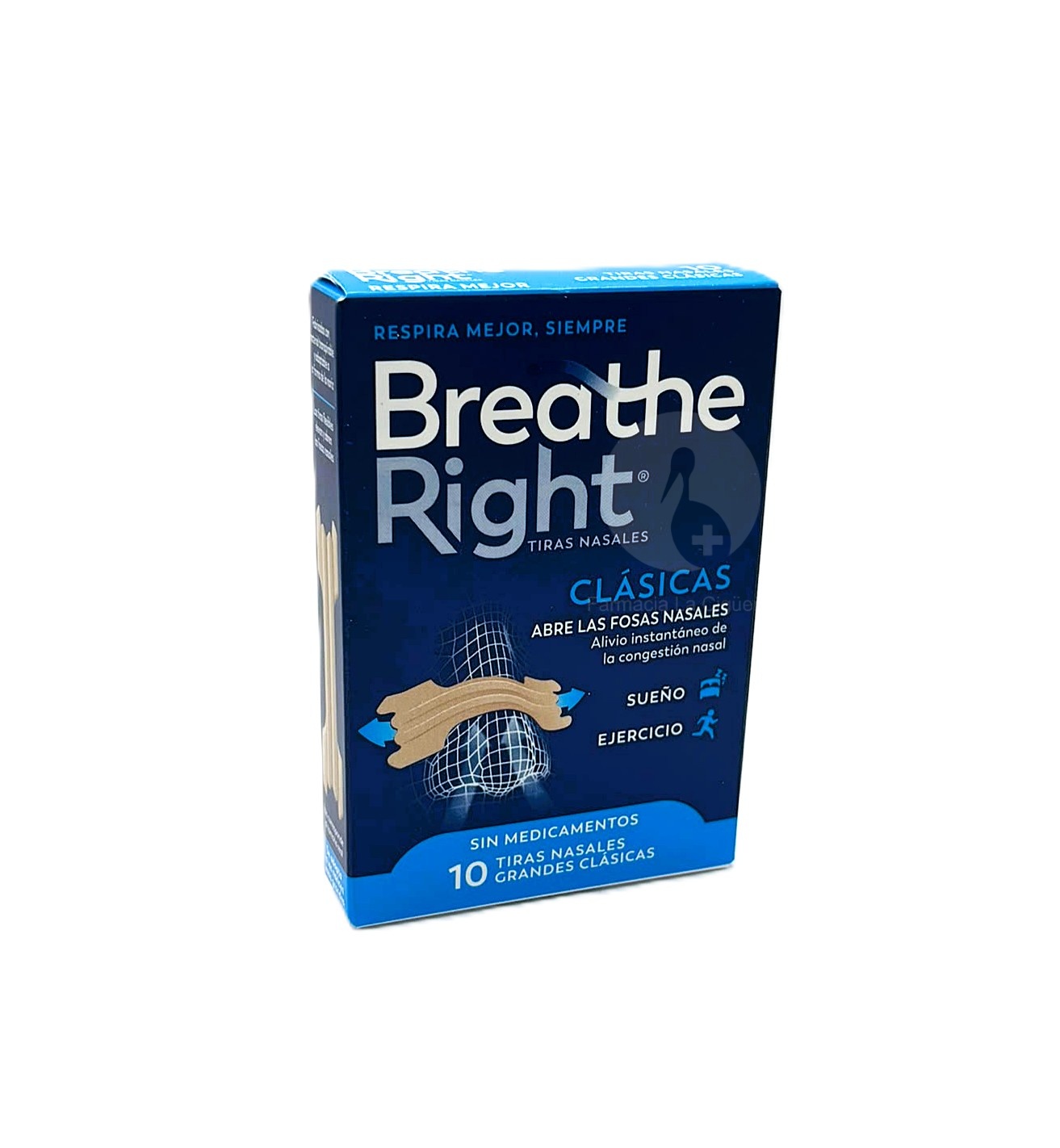 BREATHE RIGHT CLASICAS TIRA ADH NASAL 10 UNIDADES